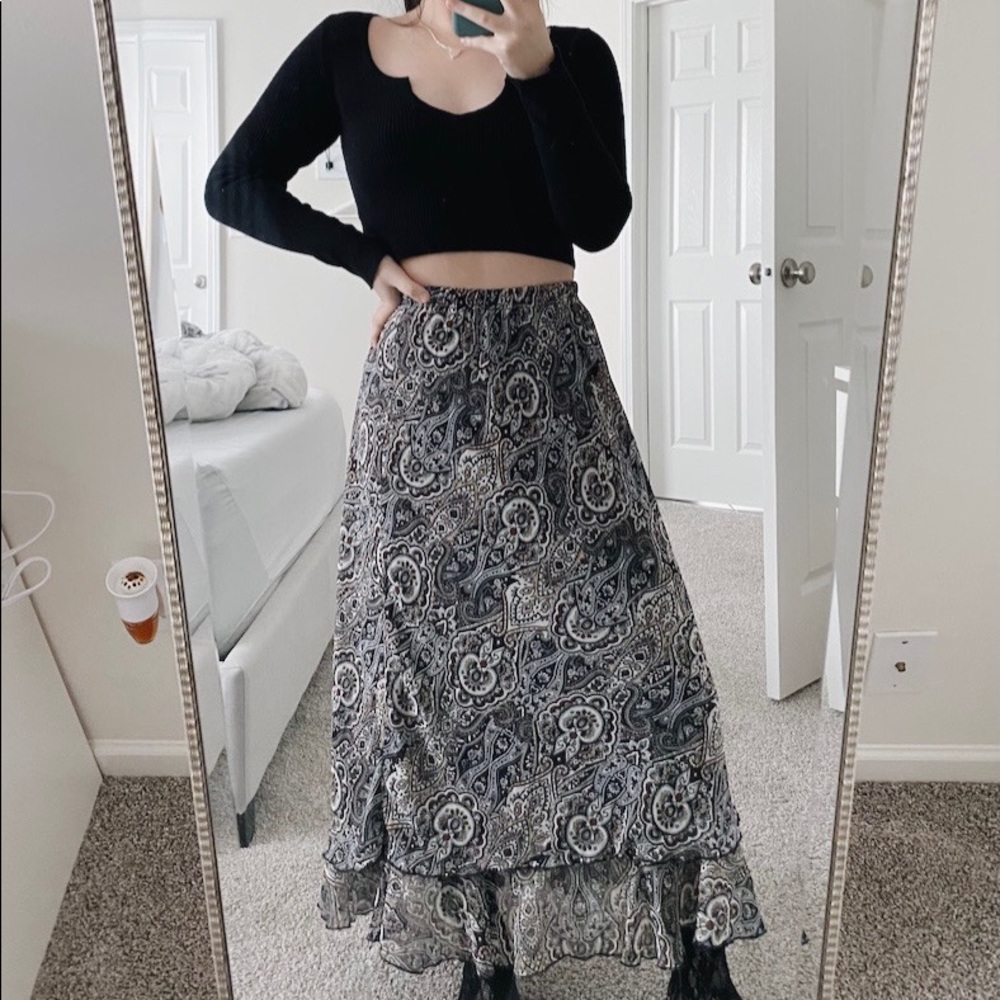 Printed Long Skirt